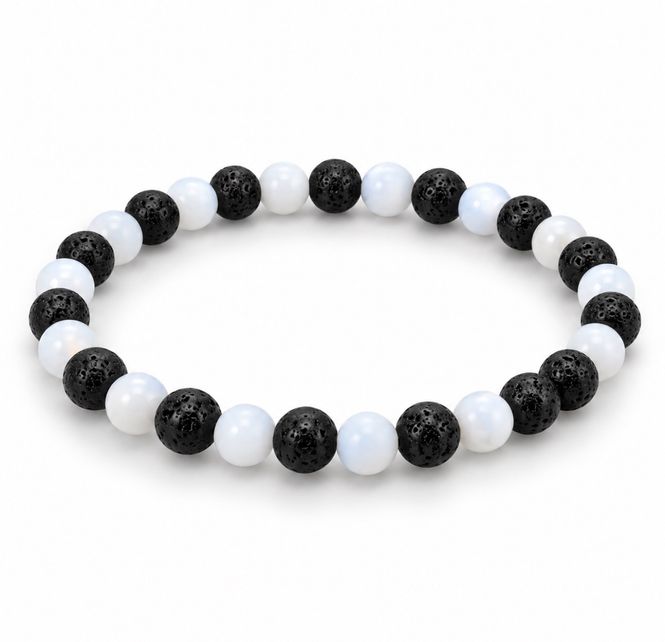 Hovedbilde Magnesitt & Lava Armbånd