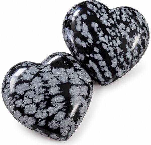 Hovedbilde Obsidian Snøfnugg 3cm ...