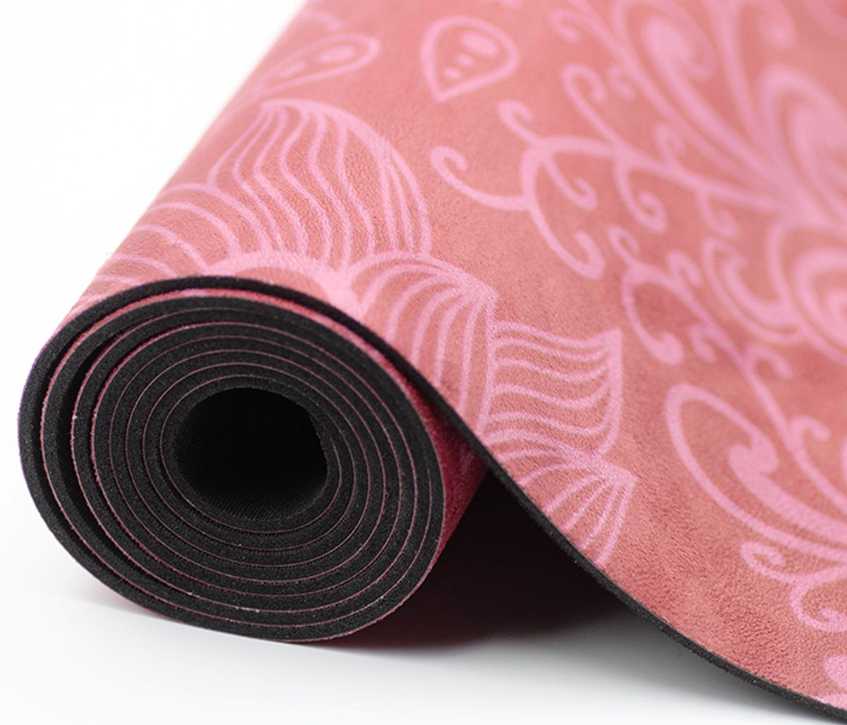 Yogamatte naturgummi - Rose