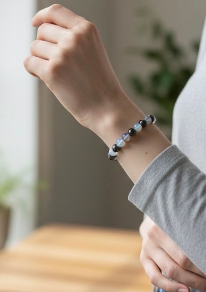 Armbånd Hematitt & Opalitt 8mm