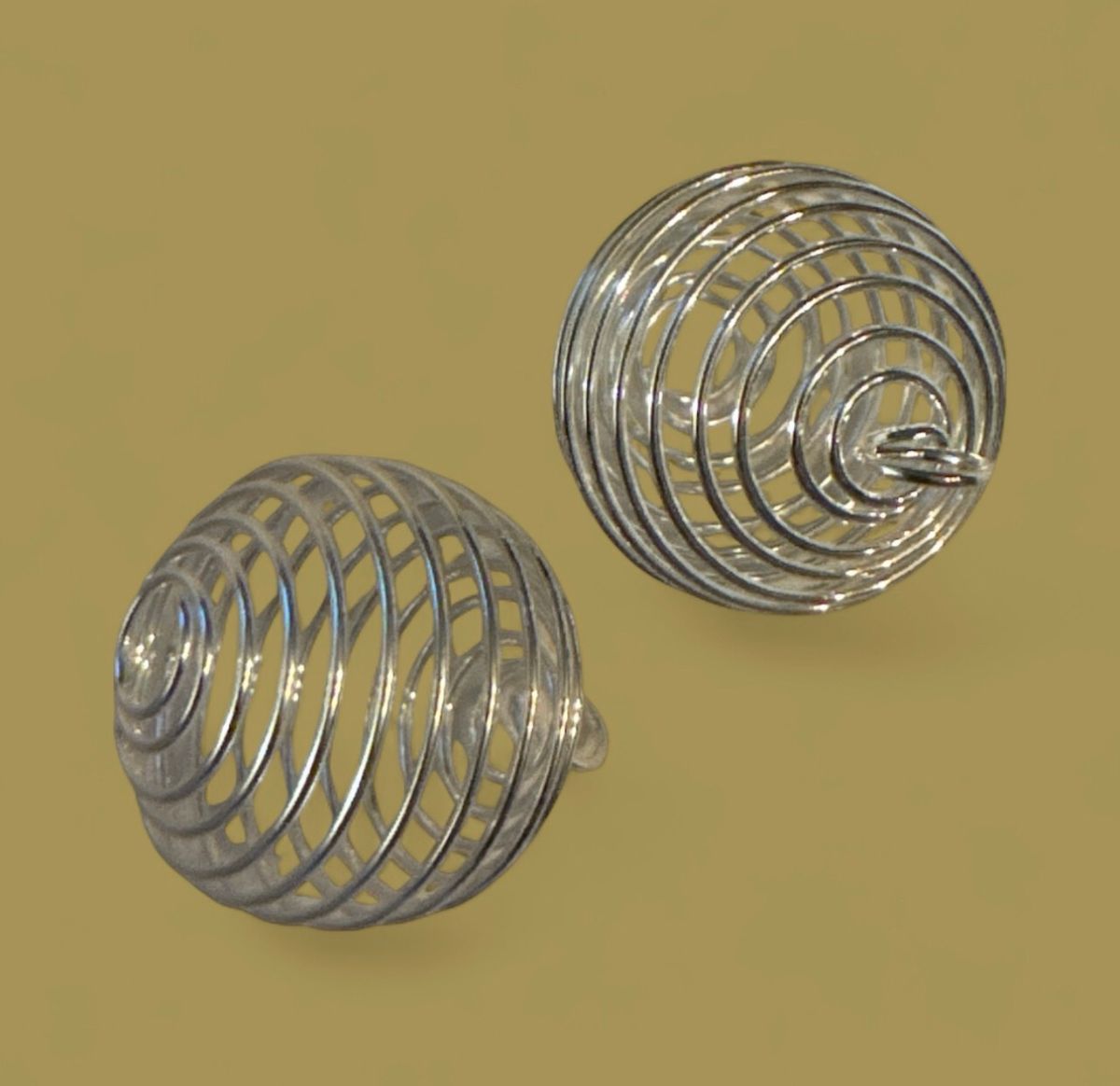 20mm Forsølvet  Spiralbur 