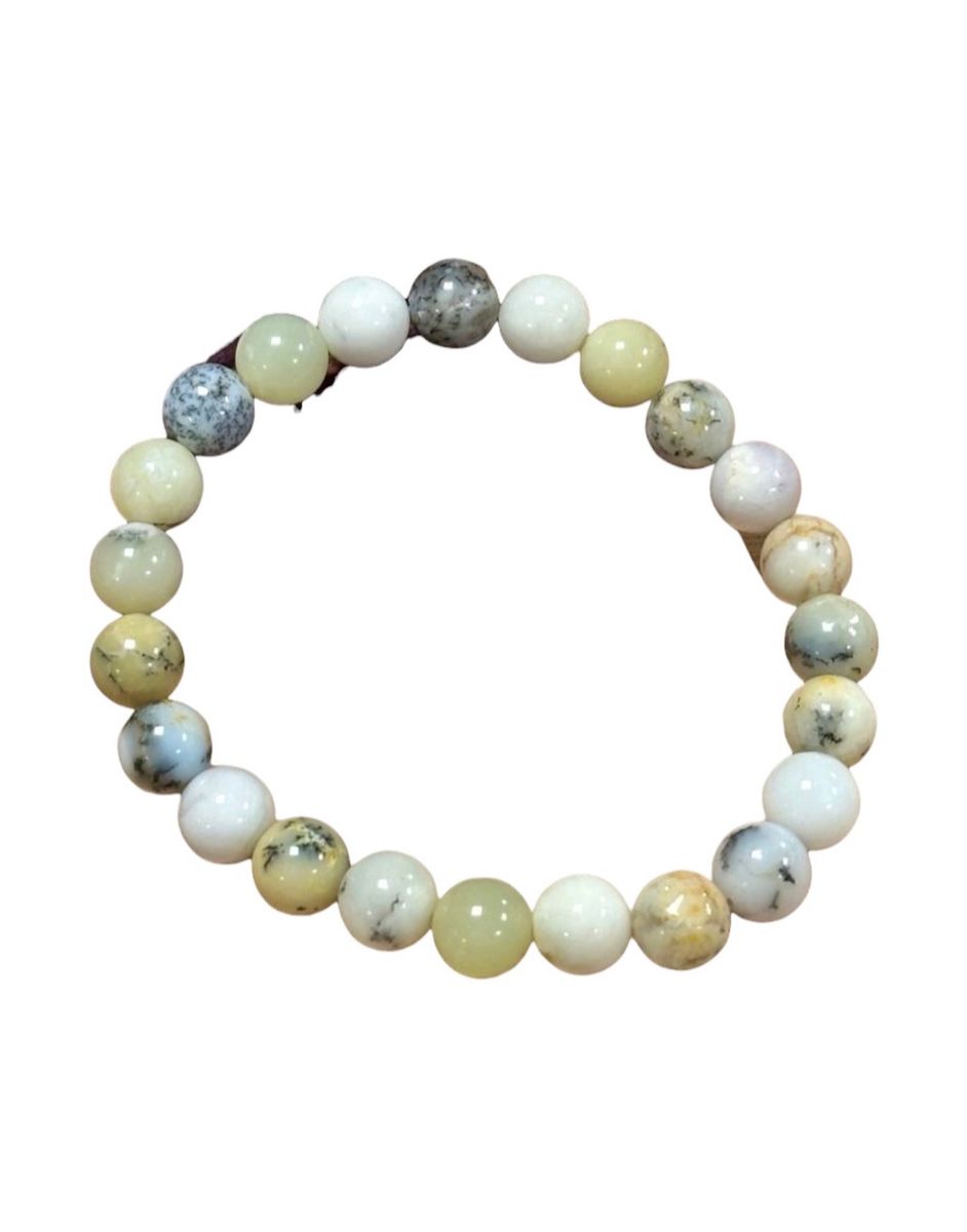 Opal Dendritt 8mm Armbånd