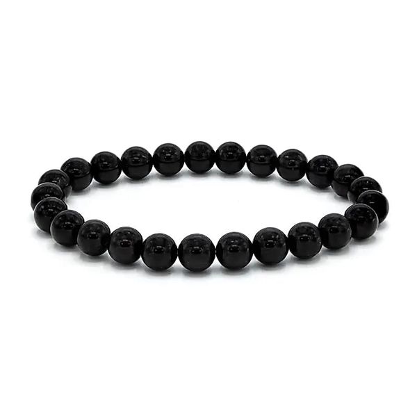 Hovedbilde Turmalin Sort 8mm Armbånd - ...