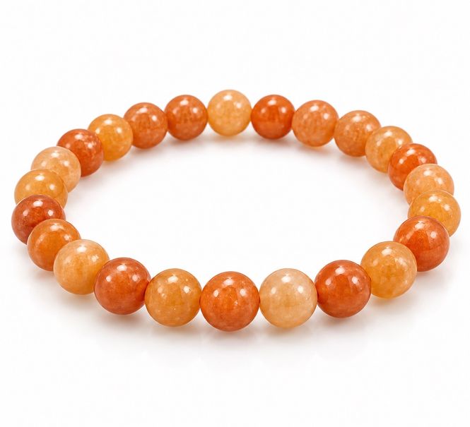 Hovedbilde Aventurin Oransje 7mm Armbånd ...