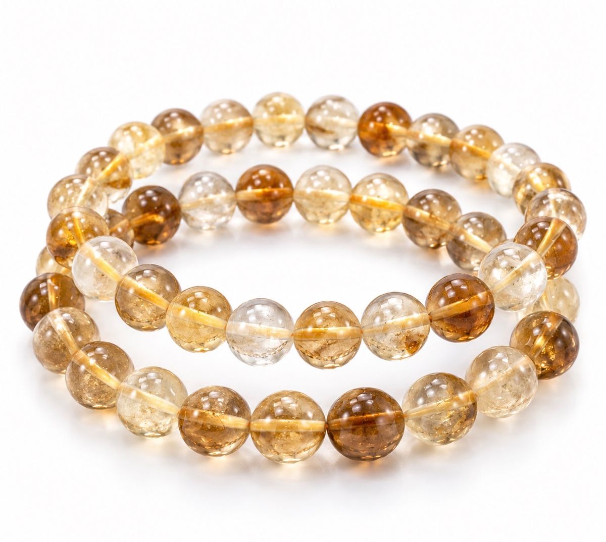 Brent Citrin 6mm Armbånd 