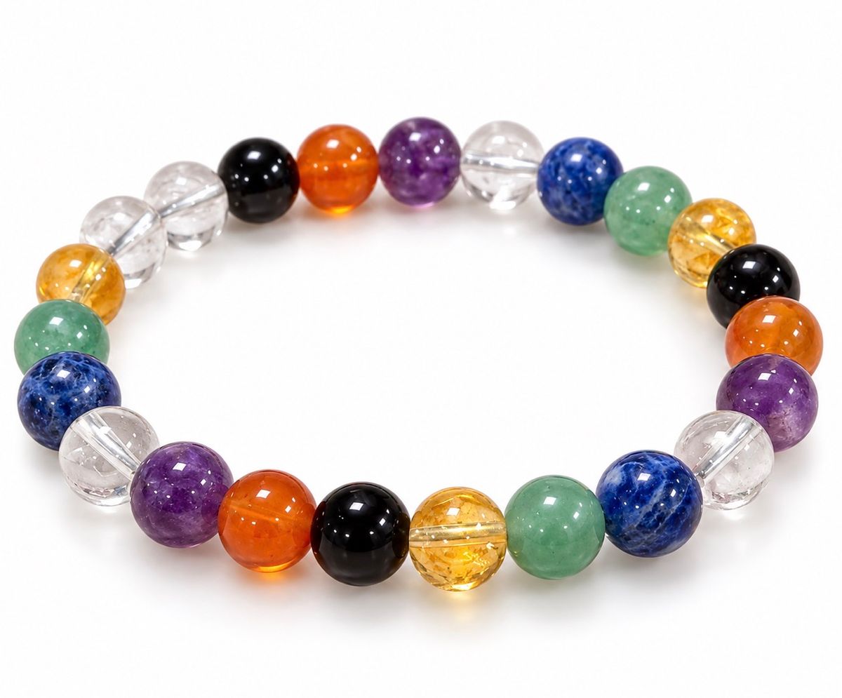 Chakra 7 Stones 8mm Armbånd 