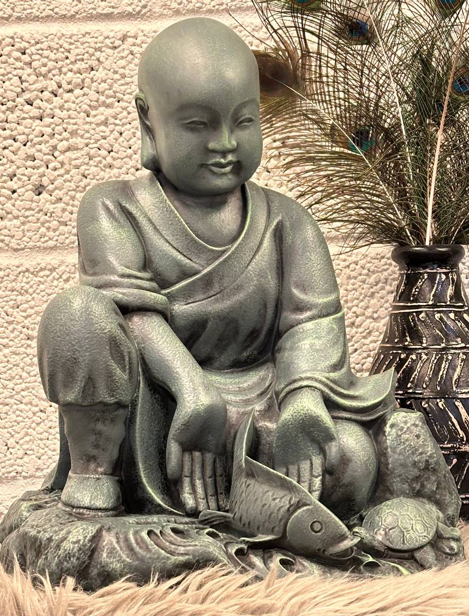 Munk Compassion Green 50cm Figur