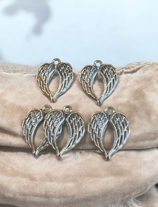 Hovedbilde 5stk Englevinger Charms