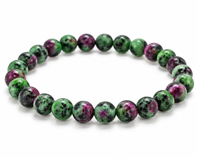 Hovedbilde Rubin i Zoisitt 6mm Armbånd